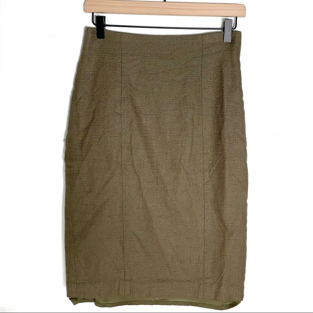 Banana Republic olive green pencil skirt